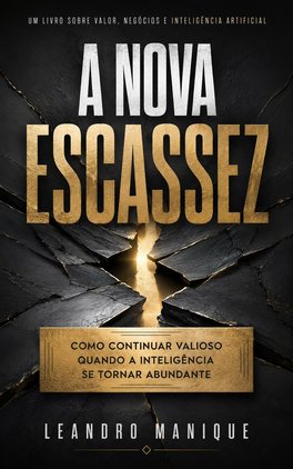 Capa do livro A Nova Escassez, de Leandro Manique.