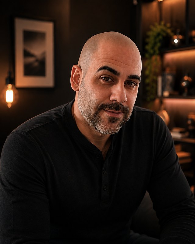 Retrato de Leandro Manique.